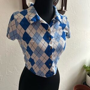 Crop top Button-Up Top